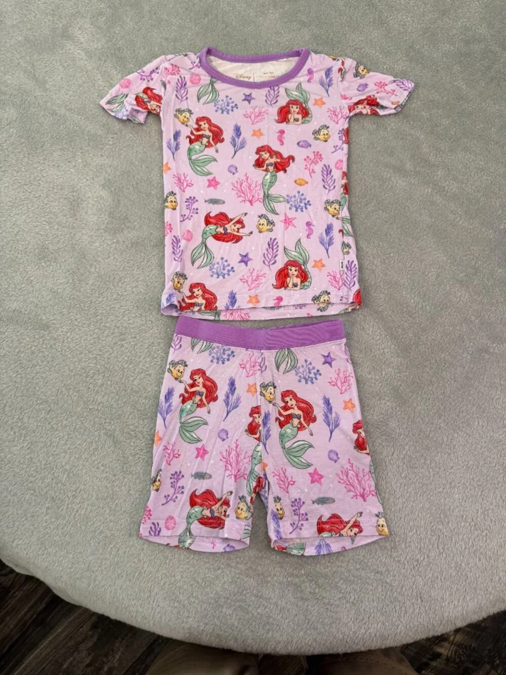 Little Sleepies Disney The Little Mermaid Pajama Set, 3T